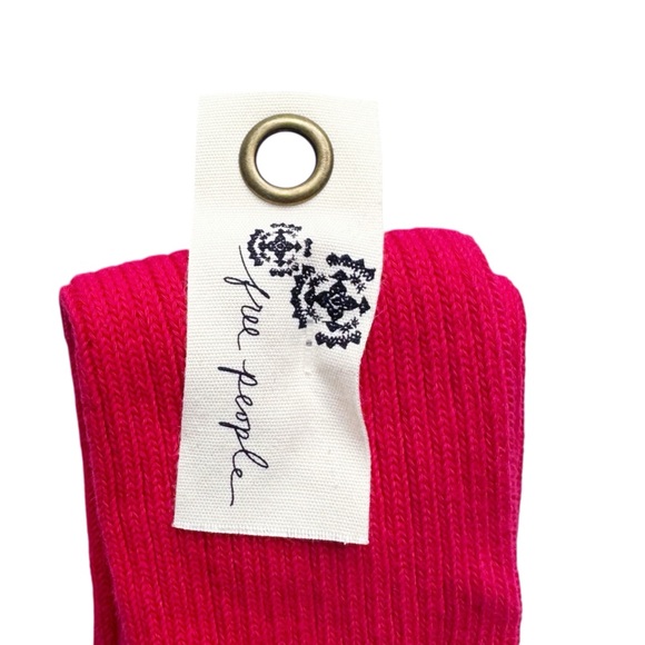 Free People Super Scrunch Solid Socks in Red | NWT - Picture 5 of 9
